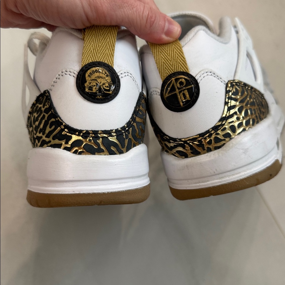 Jordan Spizike Low Sneakers with white metallic gold - Picture 3 of 6
